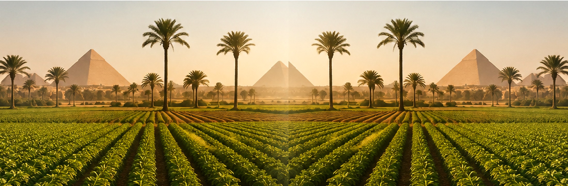 Agricultural fields in Egypt